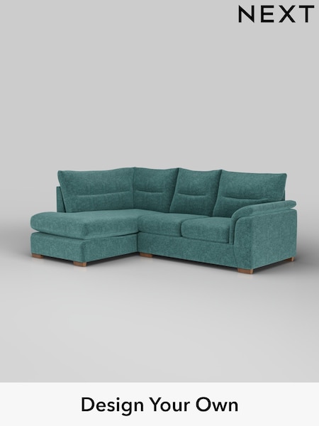 Plush Chenille/Dark Teal Green Hayden Highback (H36042) | £1,825