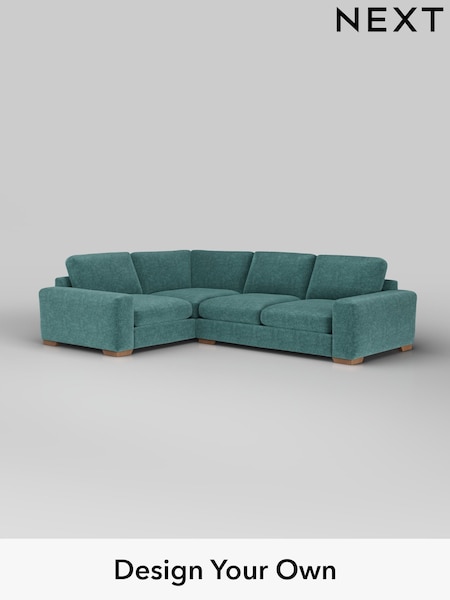 Plush Chenille/Dark Teal Green Houghton Deep Sit (H36043) | £2,575