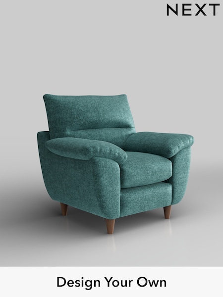Plush Chenille/Dark Teal Green Elliot Highback (H36044) | £675