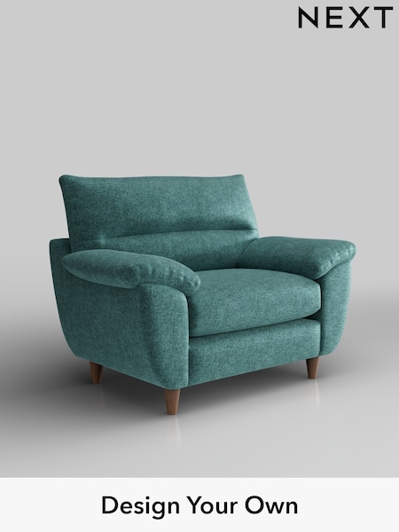 Plush Chenille/Dark Teal Green Elliot Highback (H36044) | £775