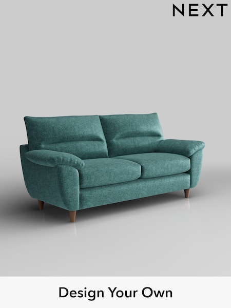 Plush Chenille/Dark Teal Green Elliot Highback (H36044) | £1,175