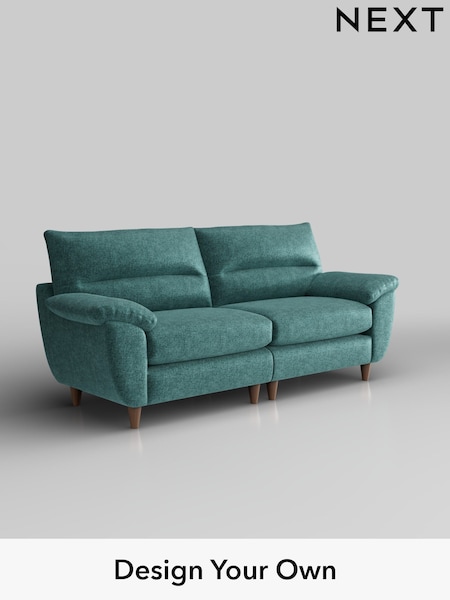 Plush Chenille/Dark Teal Green Elliot Highback (H36044) | £1,275