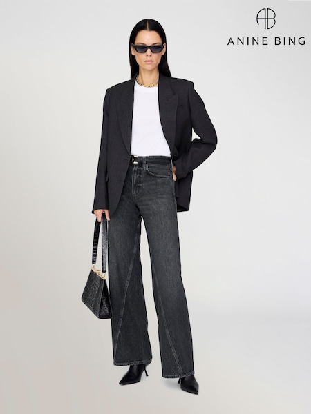 ANINE BING Black Arctic Night Brie Jeans (H36053) | £260