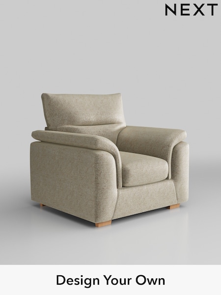Plush Chenille/Light Natural Hayden Highback (H36071) | £750