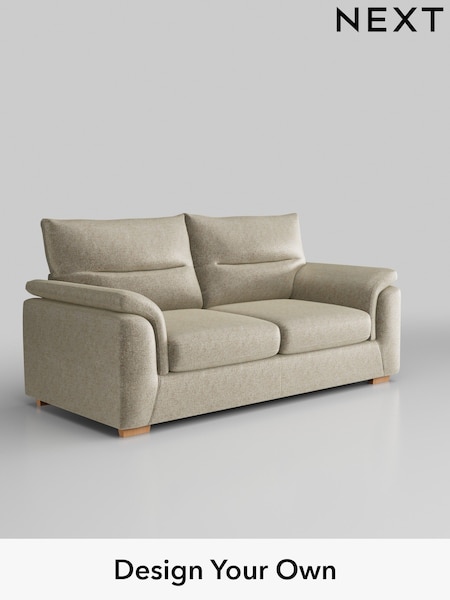 Plush Chenille/Light Natural Hayden Highback (H36071) | £1,225