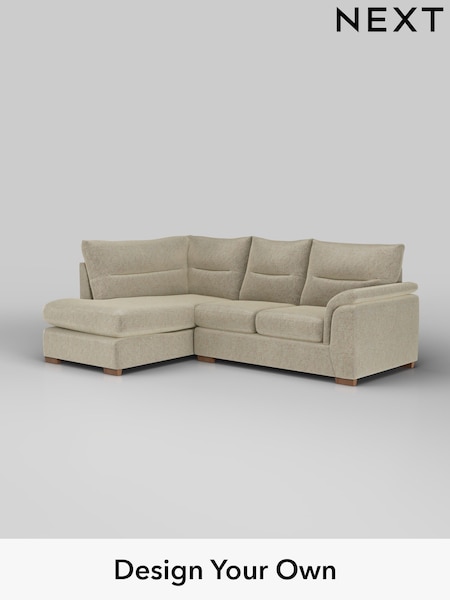 Plush Chenille/Light Natural Hayden Highback (H36071) | £1,825