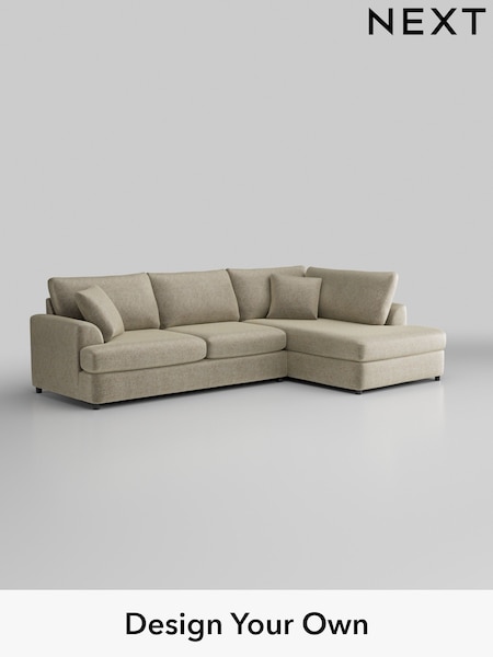 Plush Chenille/Light Natural Parker Platform (H36075) | £2,350
