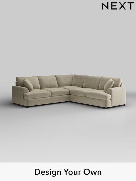 Plush Chenille/Light Natural Parker Platform (H36075) | £2,725