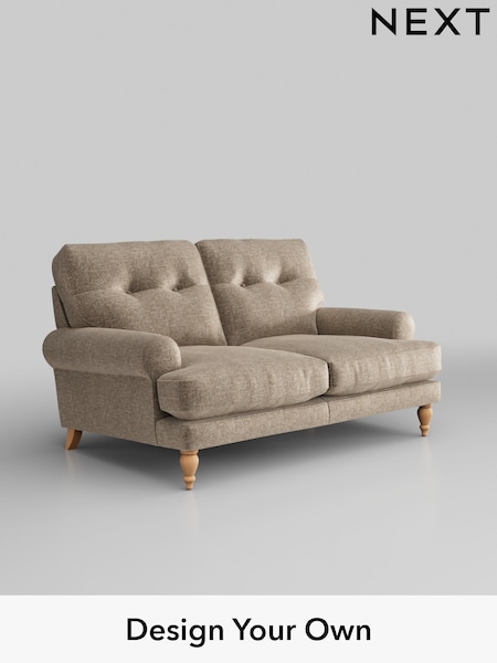Plush Chenille/Mid Natural Erin Buttoned Back Deep Relaxed Sit (H36077) | £1,225