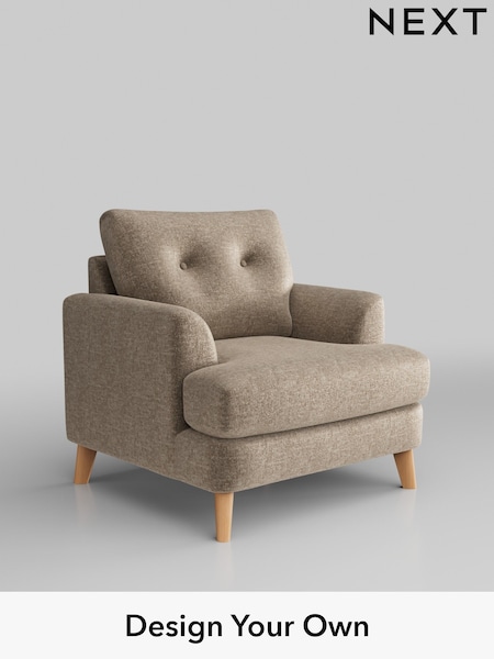 Plush Chenille/Mid Natural Parker Buttoned Back (H36084) | £925