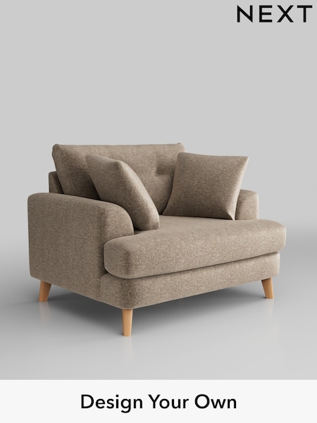 Plush Chenille/Mid Natural Parker Buttoned Back (H36084) | £1,025