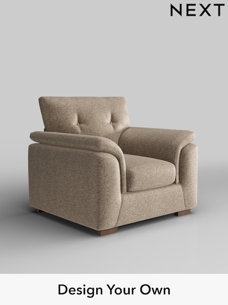 Plush Chenille/Mid Natural Hayden Buttoned Back (H36086) | £750