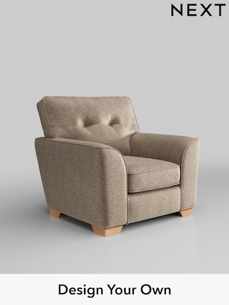 Plush Chenille/Mid Natural Stamford Buttoned Back (H36087) | £799