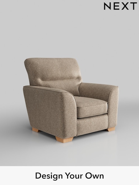 Plush Chenille/Mid Natural Stamford Highback (H36089) | £799