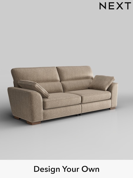 Plush Chenille/Mid Natural Stamford Highback (H36089) | £1,399