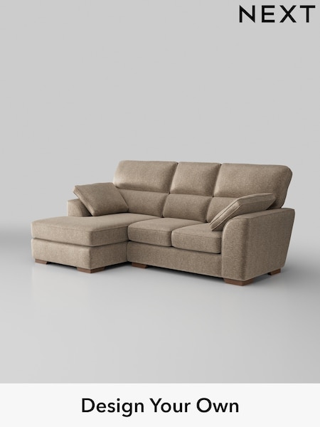 Plush Chenille/Mid Natural Stamford Highback (H36089) | £2,025