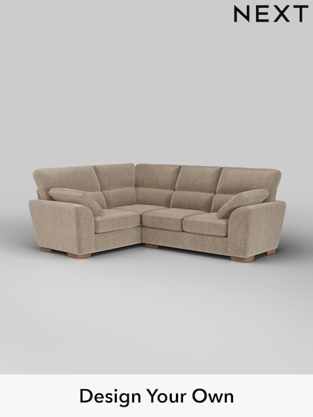 Plush Chenille/Mid Natural Stamford Highback (H36089) | £2,150