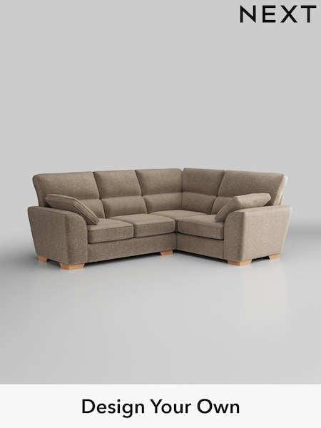 Plush Chenille/Mid Natural Stamford Highback (H36089) | £2,150