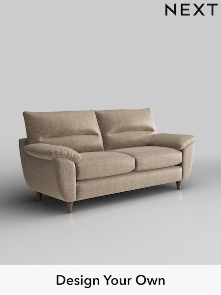 Plush Chenille/Mid Natural Elliot Highback (H36090) | £1,175