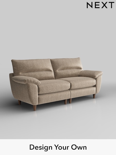 Plush Chenille/Mid Natural Elliot Highback (H36090) | £1,275
