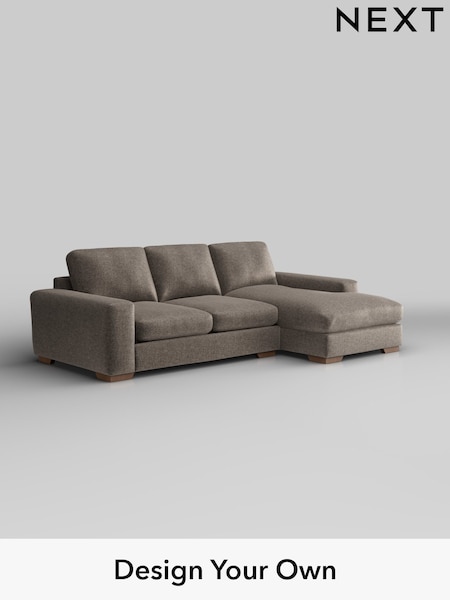 Plush Chenille/Mink Brown Houghton Deep Relaxed Sit (H36105) | £2,125