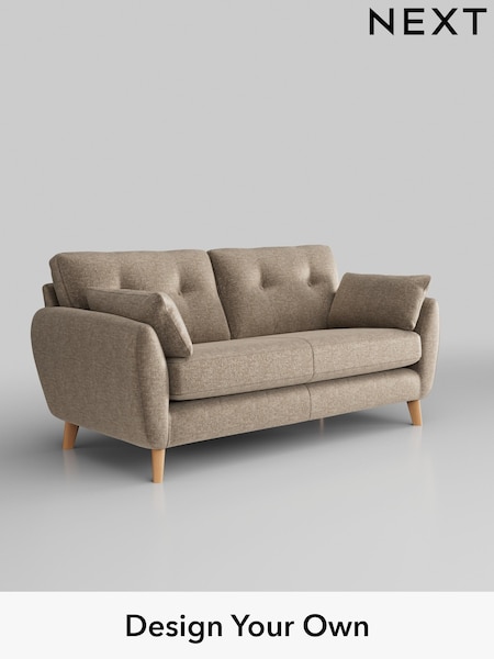 Plush Chenille/Mid Natural Wilson Buttoned Back (H36110) | £1,050