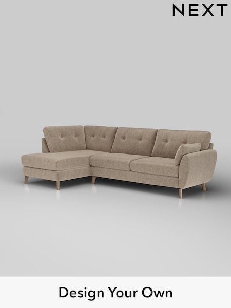 Plush Chenille/Mid Natural Wilson Buttoned Back (H36110) | £1,775