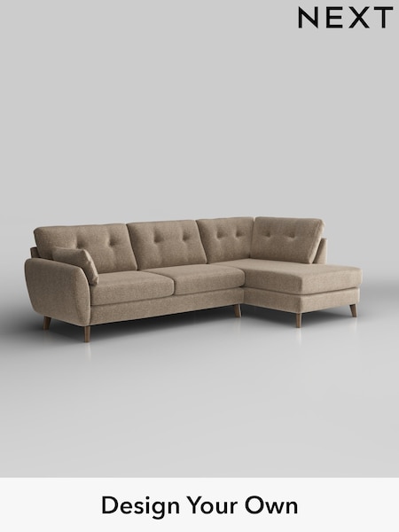 Plush Chenille/Mid Natural Wilson Buttoned Back (H36110) | £1,775