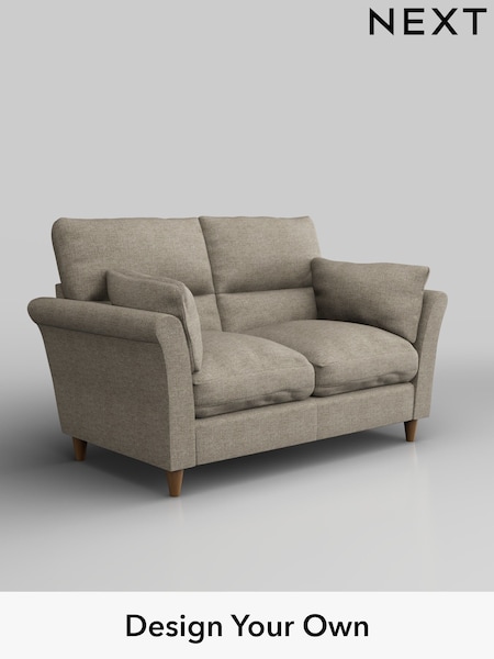 Woven Chenille Easy Clean/Mid Natural Hartley Highback Relaxed Sit (H36116) | £1,125