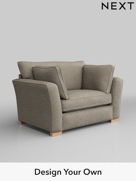 Woven Chenille Easy Clean/Mid Natural Heath Highback (H36117) | £850