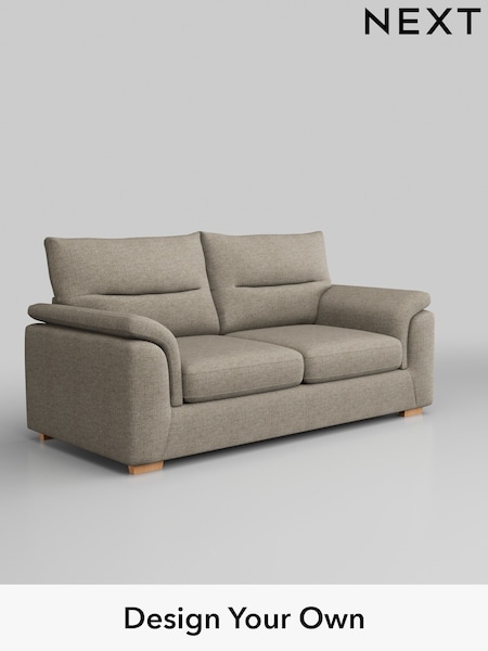 Woven Chenille Easy Clean/Mid Natural Hayden Highback (H36118) | £1,225