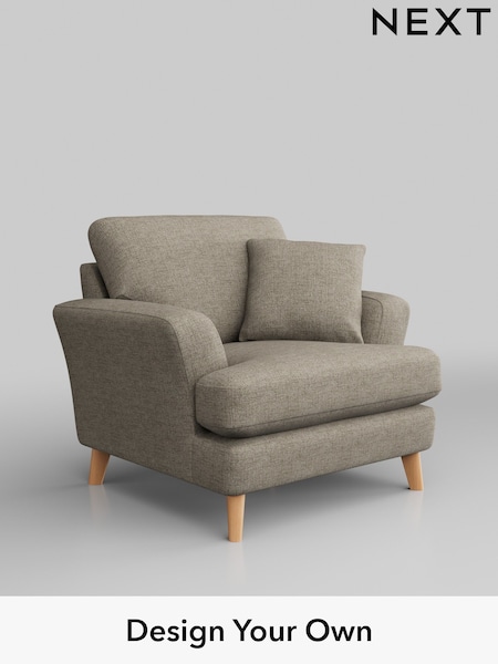 Woven Chenille Easy Clean/Mid Natural Conway Relaxed Sit (H36121) | £875