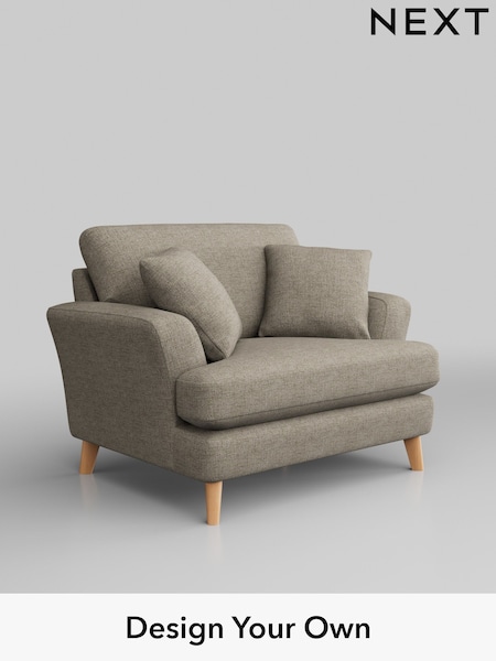 Woven Chenille Easy Clean/Mid Natural Conway Relaxed Sit (H36121) | £975