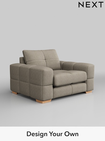 Woven Chenille Easy Clean/Mid Natural Brooke Deep Sit (H36123) | £1,325