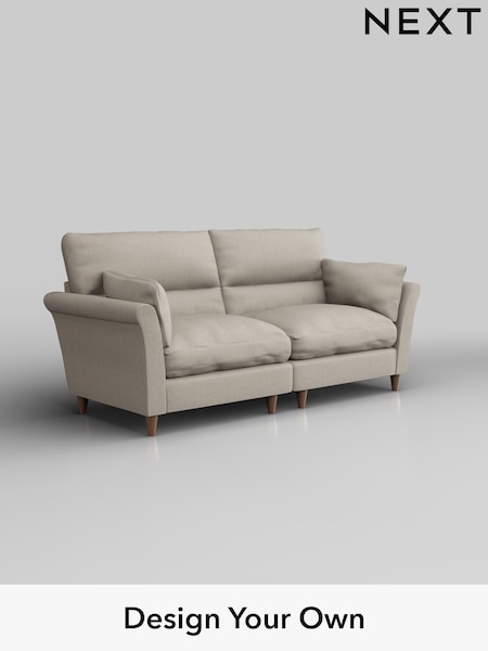 Tweedy Chenille/Oyster Hartley Highback Relaxed Sit (H36140) | £1,325