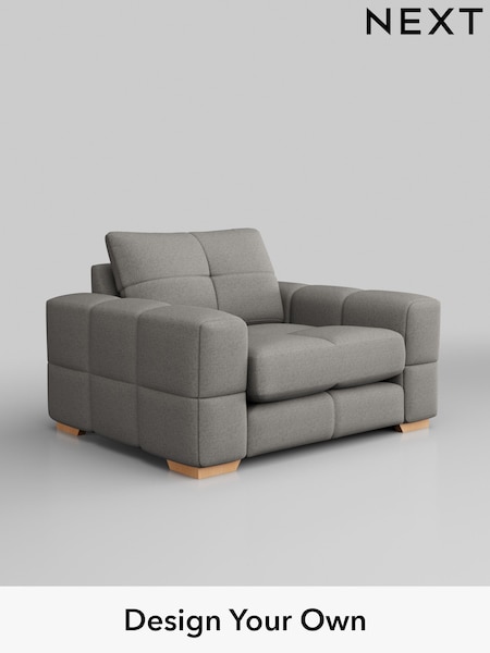 Woven Chenille Easy Clean/Light Grey Brooke Deep Sit (H36141) | £1,325