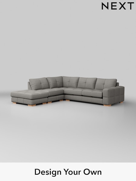 Woven Chenille Easy Clean/Light Grey Brooke Deep Sit (H36141) | £2,825