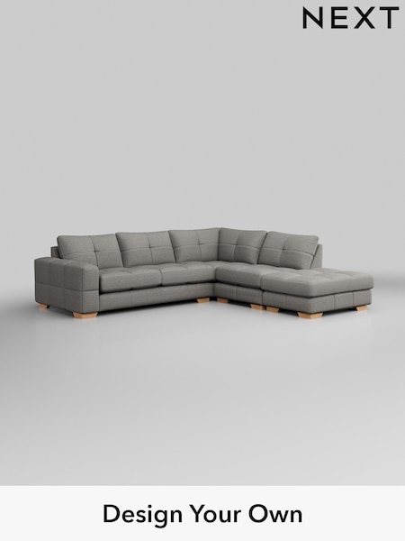 Woven Chenille Easy Clean/Light Grey Brooke Deep Sit (H36141) | £2,825