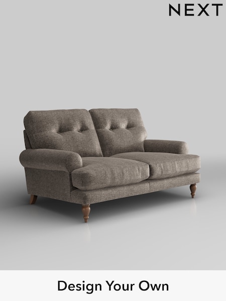 Plush Chenille/Mink Brown Erin Buttoned Back Deep Relaxed Sit (H36151) | £1,225