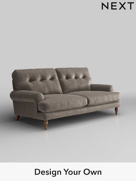 Plush Chenille/Mink Brown Erin Buttoned Back Deep Relaxed Sit (H36151) | £1,325