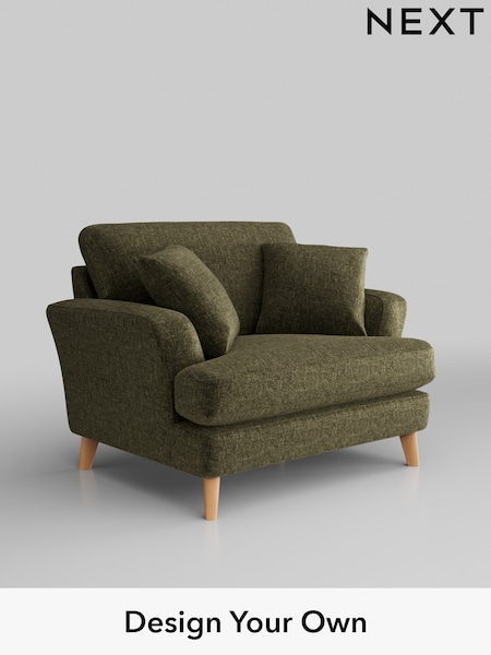 Plush Chenille/Moss Green Conway Relaxed Sit (H36152) | £975