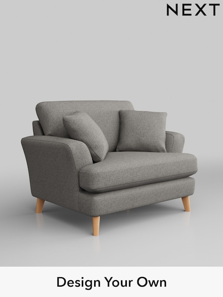 Woven Chenille Easy Clean/Light Grey Conway Relaxed Sit (H36159) | £975