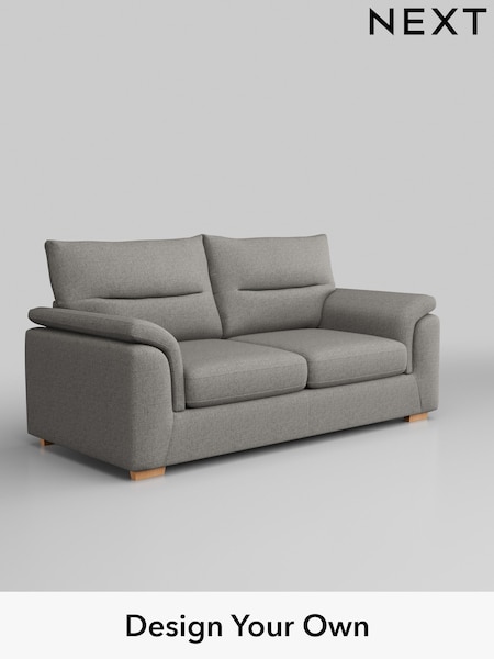 Woven Chenille Easy Clean/Light Grey Hayden Highback (H36164) | £1,225