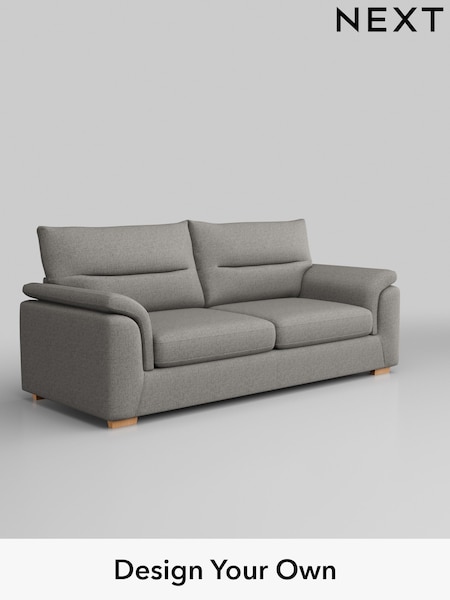 Woven Chenille Easy Clean/Light Grey Hayden Highback (H36164) | £1,325