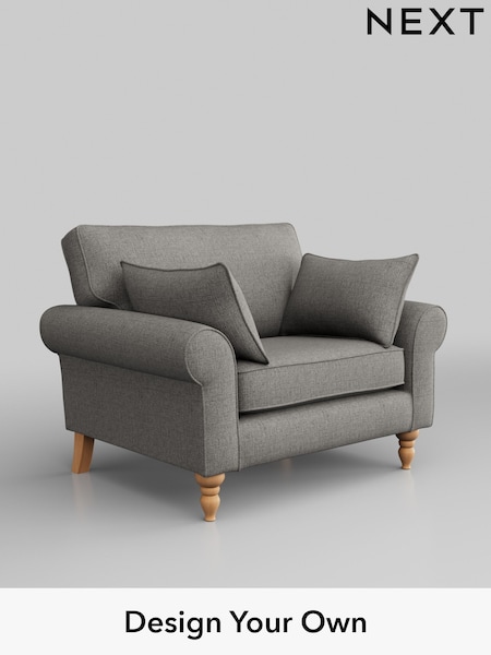 Woven Chenille Easy Clean/Light Grey Mallory (H36166) | £725