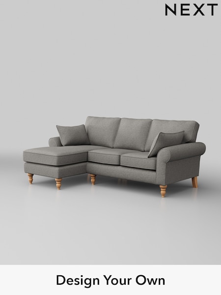 Woven Chenille Easy Clean/Light Grey Mallory (H36166) | £1,475