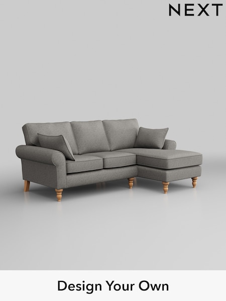Woven Chenille Easy Clean/Light Grey Mallory (H36166) | £1,475