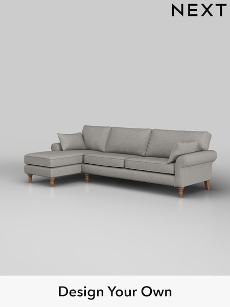Woven Chenille Easy Clean/Light Grey Mallory (H36166) | £1,575
