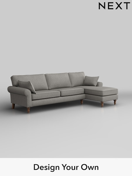 Woven Chenille Easy Clean/Light Grey Mallory (H36166) | £1,575