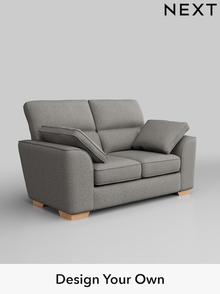 Woven Chenille Easy Clean/Light Grey Stamford Highback (H36170) | £1,099
